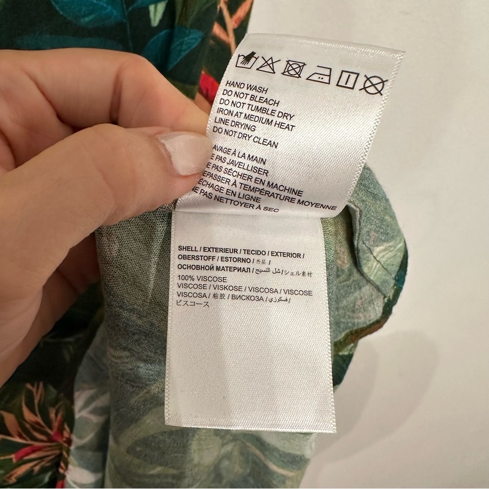 NWT Farm Rio Anthropologie Foliage Jungle Cutout Dress - Picture 12 of 12